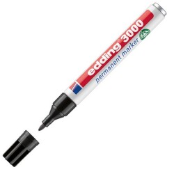 Edding E-3000 Permanenet Markör, 1.5-3 mm, Siyah