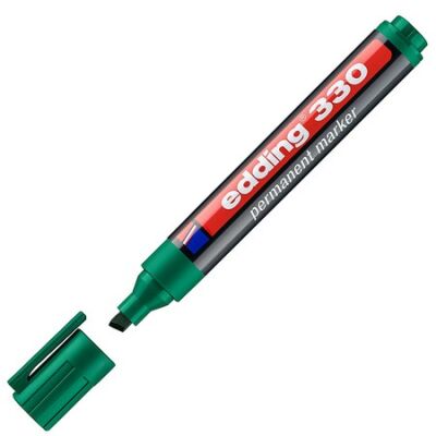 Edding E-330 Permanenet Markör, 1-5 mm, Yeşil - 1