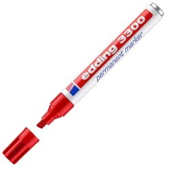 Edding E-3300 Permanenet Markör, 1-5 mm, Kırmızı