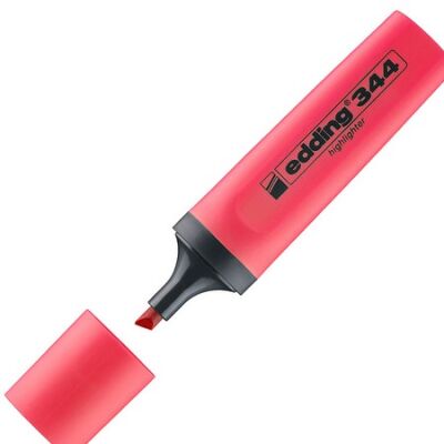 Edding E-344 Fosforlu Kalem, 2-5mm, Nar Çiçeği - 1