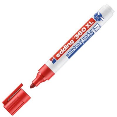 Edding E-360XL Beyaz Tahta Kalemi, 1.5-3 mm,  Kırmızı - 1
