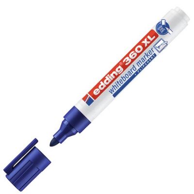 Edding E-360XL Beyaz Tahta Kalemi, 1.5-3 mm, Mavi - 1