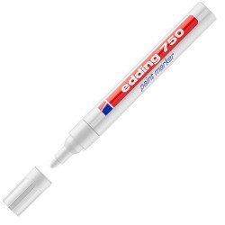 Edding E-750 Tam Örtücü Paint Markör,  2-4 mm, Beyaz