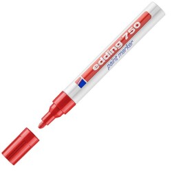 Edding E-750 Tam Örtücü Paint Markör,  2-4 mm, Kırmızı