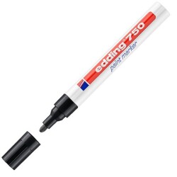 Edding E-750 Tam Örtücü Paint Markör,  2-4 mm, Siyah