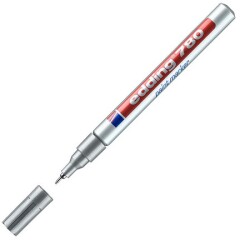 Edding E-780 Tam Örtücü Paint Markör,  0.8 mm, Gümüş