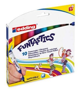 Edding Funtastics Jumbo Keçeli Kalem Seti, 10 Renk - 1