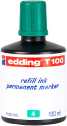Edding T-100 Permanent Markör Mürekkebi, 100 ml, Yeşil