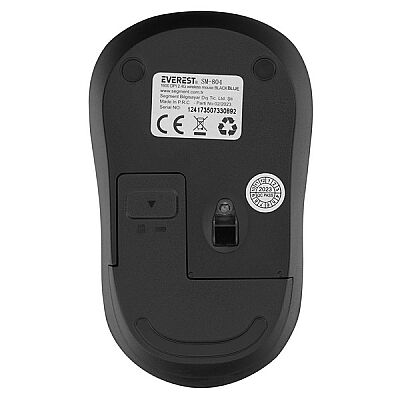 Everest Kablosuz Mouse SM-804 Siyah / Mavi - 6