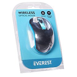 Everest Kablosuz Mouse SM-804 Siyah / Mavi - 7