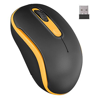Everest Kablosuz Mouse SM-804 Siyah / Turuncu - 1