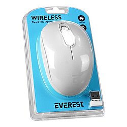 Everest Kablosuz Mouse SMW-666 Beyaz - 6