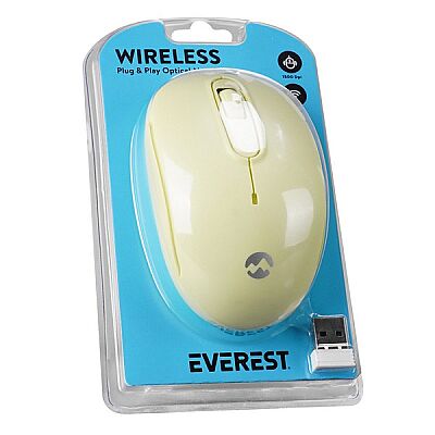 Everest Kablosuz Mouse SMW-666 Sarı - 6