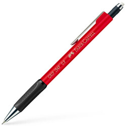 Faber-Castell 1347 Grip Mekanik Kurşun Kalem, Kırmızı 0.7 mm