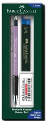 Faber-Castell 1347 Mekanik Kurşun Kalem 0.7 mm Set, Lila