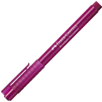 Faber-Castell 1554 Broadpen Keçe Uç Kalem, Fuşya 0,8 mm - 2