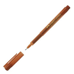 Faber-Castell 1554 Broadpen Keçe Uç Kalem, Kahverengi 0,8 mm - 2