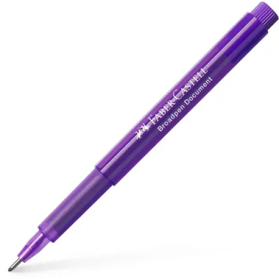 Faber-Castell 1554 Broadpen Keçe Uç Kalem, Mor 0,8 mm - 1