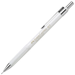 Faber-Castell 2317 Fine Mekanik Kurşun Kalem, 0.7 mm, Beyaz 