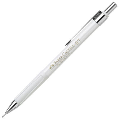 Faber-Castell 2317 Fine Mekanik Kurşun Kalem, 0.7 mm, Beyaz  - 1