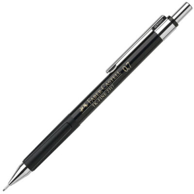 Faber-Castell 2317 Fine Mekanik Kurşun Kalem, Siyah  0.7 mm - 1