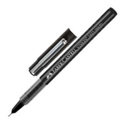 Faber-Castell  5415 Vision İğne Uç Roller Kalem, Siyah