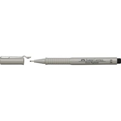 Faber-Castell Ecco Pigment Çizim Kalemi, 0,8 mm, Siyah  - 1