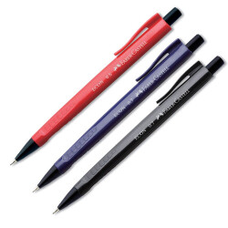Faber-Castell  Econ Mekanik Kurşun Kalem, 0.7 mm, Kırmızı