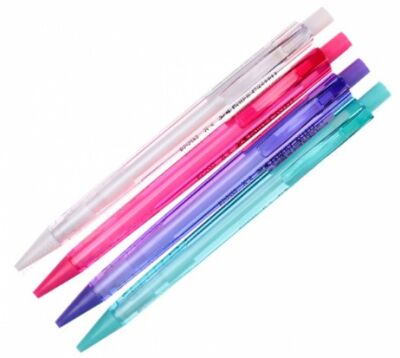 Faber-Castell  Econ Mekanik Kurşun Kalem, 0.7 mm, Şeffaf Kırmızı  - 1