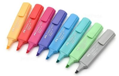 Faber-Castell Fosforlu Kalem, Pastel 8 Renk - 2