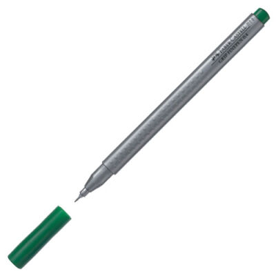 Faber-Castell Grip Finepen Keçe Uç Kalem, Çim Yeşili 0.4 mm - 1