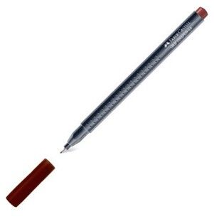 Faber-Castell Grip Finepen Keçe Uç Kalem, Kahverengi 0.4 mm - 1