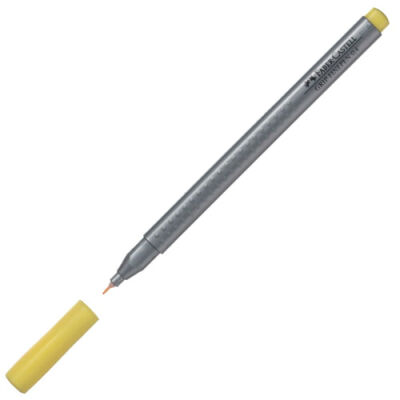 Faber-Castell  Grip Finepen Keçe Uç Kalem, Sarı 0.4 mm - 1