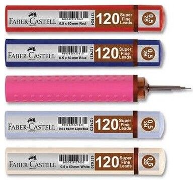 Faber-Castell Grip Min 0.5 mm 2B  60 mm, Açık Mavi 120'li - 1