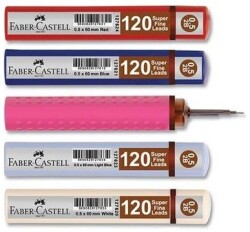 Faber-Castell Grip Min 0.5 mm 2B  60 mm, Mavi 120'li