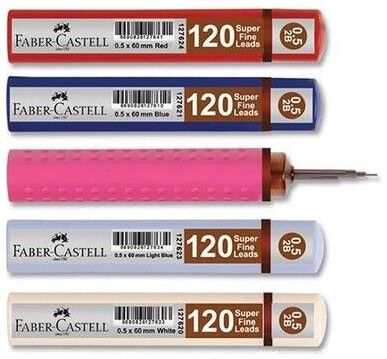 Faber-Castell Grip Min 0.5 mm 2B  60 mm, Mavi 120'li - 1