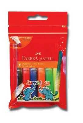 Faber-Castell Jumbi-Neon Floresan Markör, 6 Renk - 1