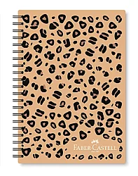 Faber-Castell Leo Sert Kapak Spiralli Defter 17 x 24 cm Çizgili M:1, 100 Yaprak