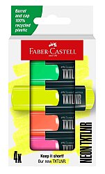 Faber-Castell Mini Fosforlu Kalem, Textliner 4 Renk