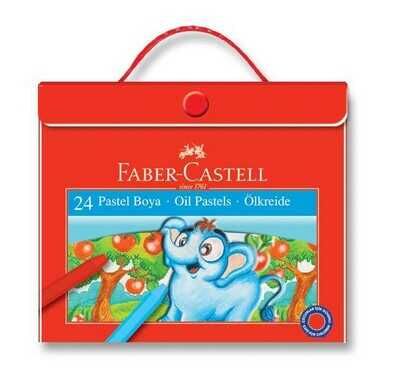 Faber-Castell Çantalı Pastel Boya Seti, 24 Renk - 1