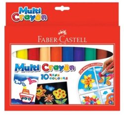 Faber-Castell  Multi Crayon Jel Mum Boya Seti, 10 Renk