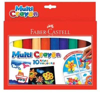 Faber-Castell Multi Crayon Jel Mum Boya Seti, 10 Renk - 1