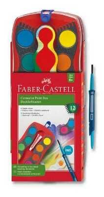Faber-Castell Sulu Boya Değiştirilebilir Tablet, Büyük Boy 12 Renk - 1
