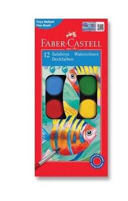 Faber-Castell Sulu Boya Küçük Boy, 12 Renk - 1
