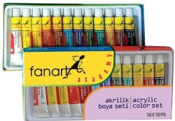 Fanart Academy Akrilik Boya Seti 12ml x 12 Renk