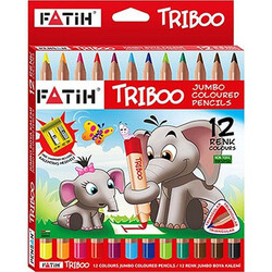 Fatih Kuru Boya, Colored Tribo Üçgen Jumbo 12 Renk