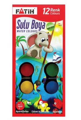 Fatih S-12 Sulu Boya Küçük Boy 12 Renk - 1
