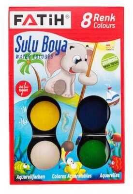 Fatih S-8 Sulu Boya Küçük Boy 8 Renk - 1