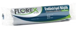 Florex Endüstriyel Büyük Boy Çöp Poşeti Siyah 65x80 cm  10 lu Rulo