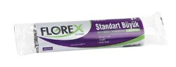 Florex Standart Büyük Boy Çöp Poşeti Siyah 65x80 cm  10 lu Rulo